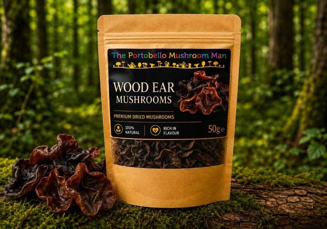 Dried wood ear mushrooms