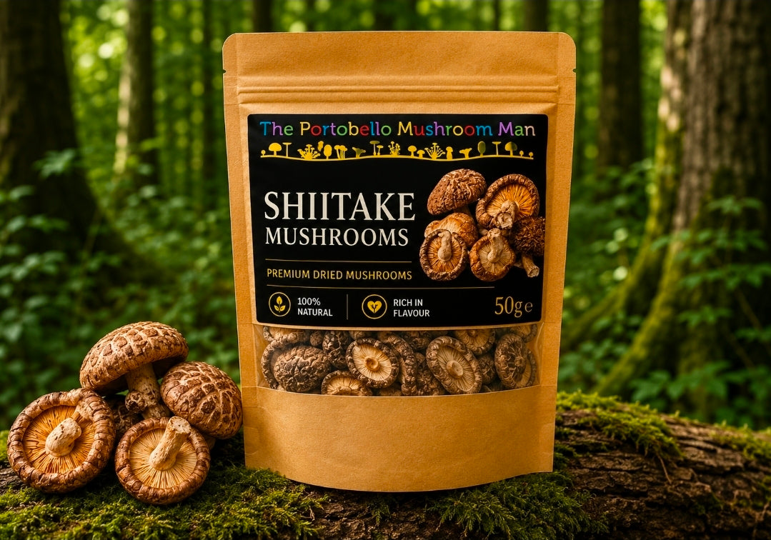 Dried shiitake mushrooms
