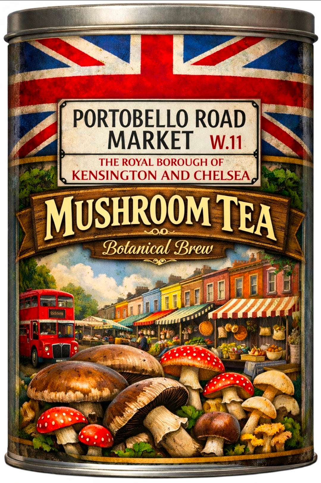 Bergamot lemon and ginger mushroom tea