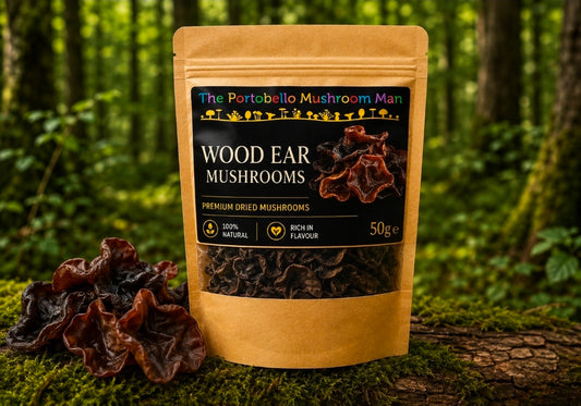Dried wood ear mushrooms